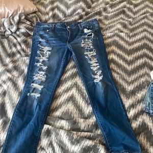 American eagle size 18 long super super stretch jeggings